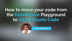 How to move your code from the DataWeave Playground to Visual Studio Code