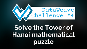 DataWeave programming challenge #4: Solve the Tower of Hanoi mathematical puzzle