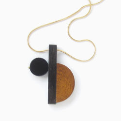 Wooden anton necklace
