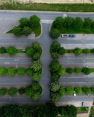 Aerial Photo of a Parking