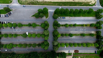 Aerial Parking Scene