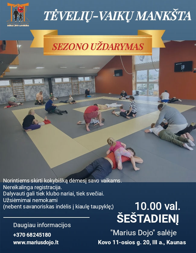 Šeštadienį uždarome mankstų sezoną!!