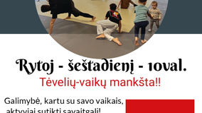 Šeštadienį mankštinamės!!!