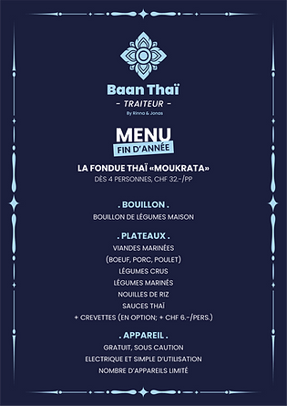 Menu de fin d'année