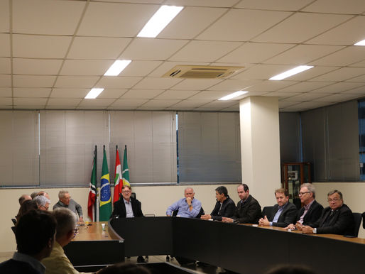 Novas áreas industriais para Criciúma são apresentadas à diretoria da Acic