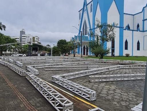 Siderópolis - Trânsito será interditado para montagem da estrutura da Festa do Colono 
