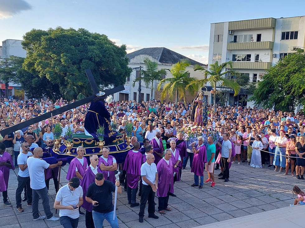 Procissão de Passos - tradição de Tubarão há  135 anos