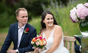 The love story at a humanist wedding ceremony. Celebrant: Rachael Meyer, Yorkshire. Photo by Sirastudio