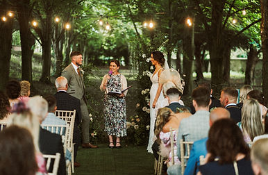Outdoor humanist wedding ceremony. Celebrant: Rachael Meyer, Newcastle, North East