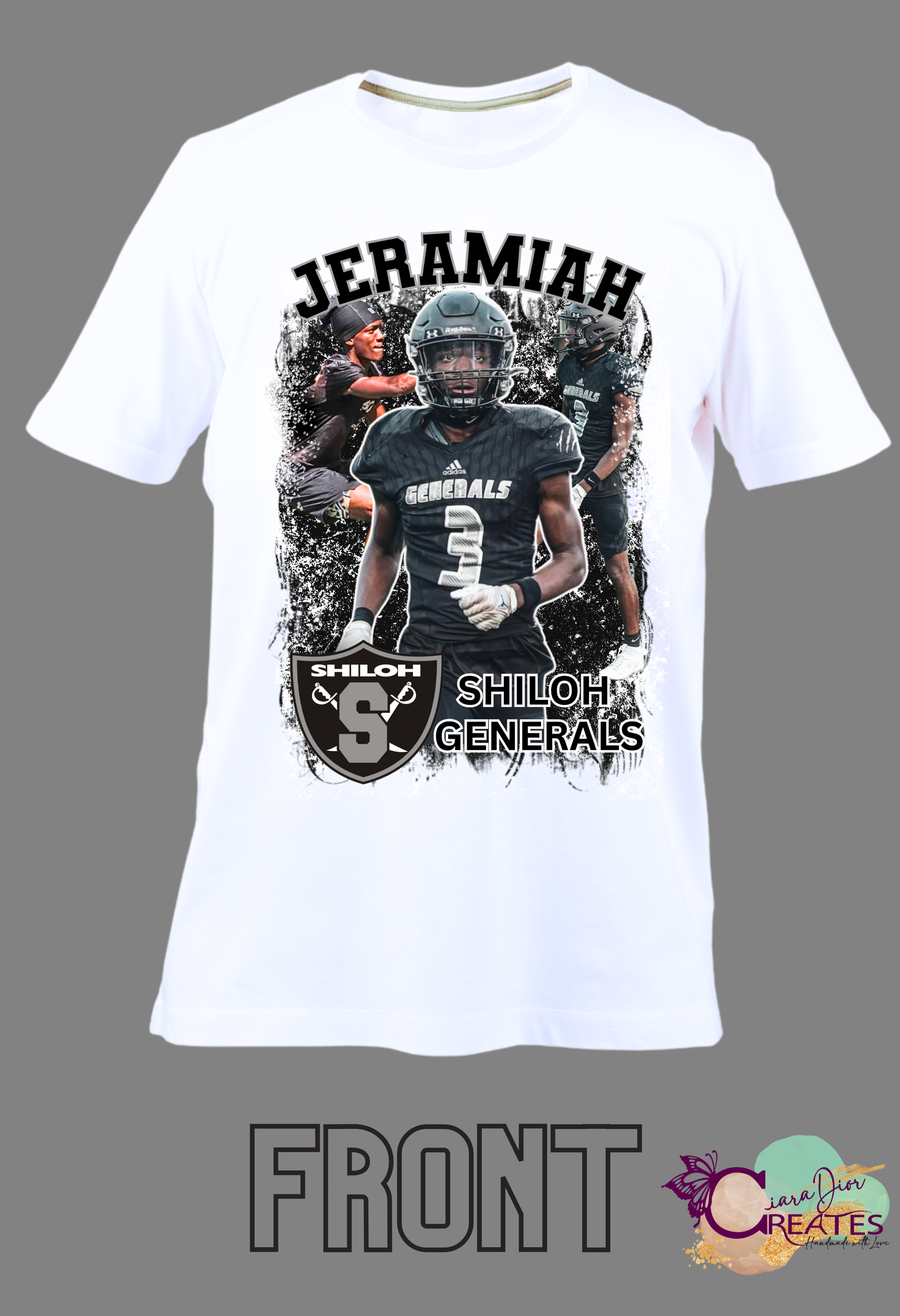 Custom 3D Full Color CENTER Design Only T-Shirt