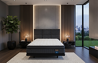 Image of Emporio Platinum Royale mattress in elegant bedroom