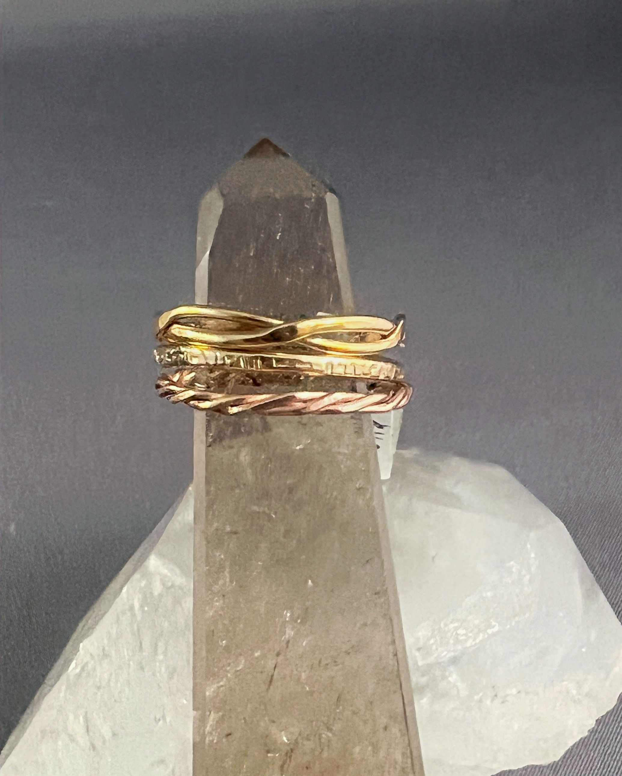 Gold stackable Rings