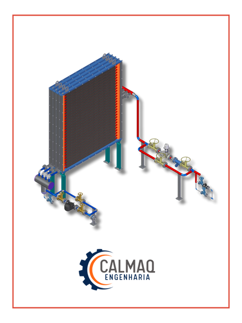 Radiador a Vapor para Sistema de Secagem - Calmaq Engenharia