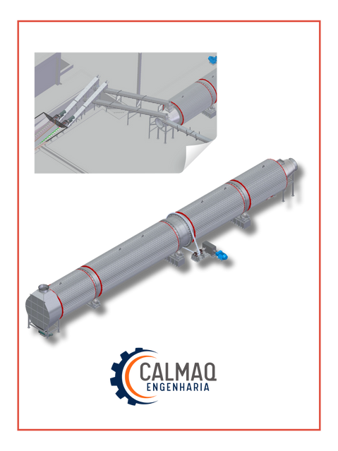 Secador Rotativo para Secagem de Lodo - Calmaq Engenharia