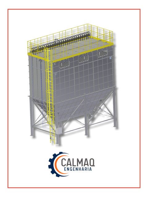 Filtro de Mangas para Filtragem de Gases - Calmaq Engenharia