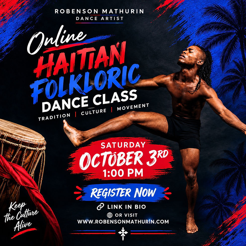 Online Haitian Folkloric Dance class