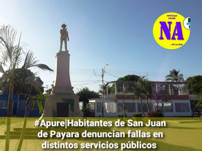 Apure| Habitantes de San Juan de Payara denuncian deficientes servicios públicos