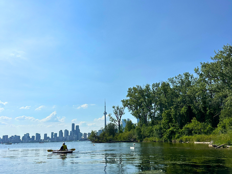 View of Toronto skyline from the lake