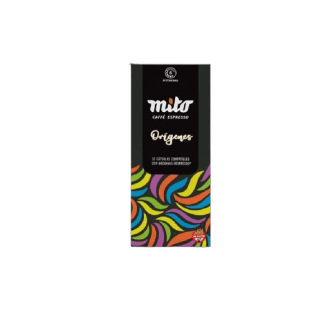Capsulas de Cafe Mito Origenes Compatibles con Nespresso 10 u Intensidad 6