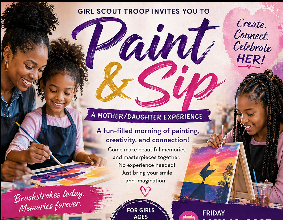 Girl Scouts & MPD Mother/Guardian-Daughter Paint & Sip