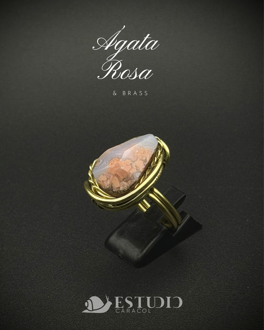 “ANILLO CRISÁLIDA” de Ágata Rosa - Gota