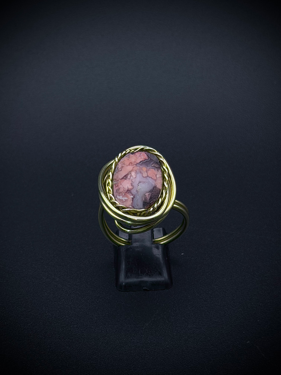 Miniatura: "ANILLO CRISÁLIDA" de Ágata Rosa - Oval