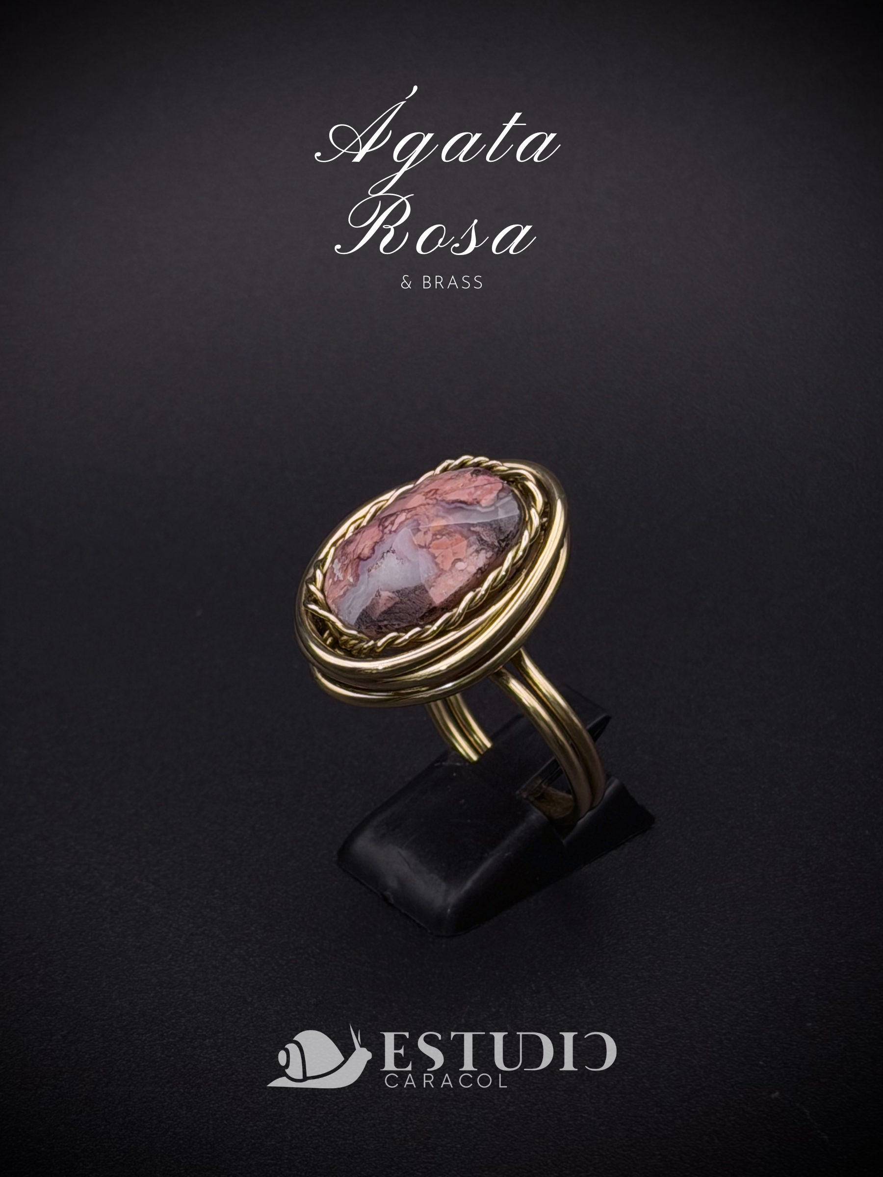 "ANILLO CRISÁLIDA" de Ágata Rosa - Oval