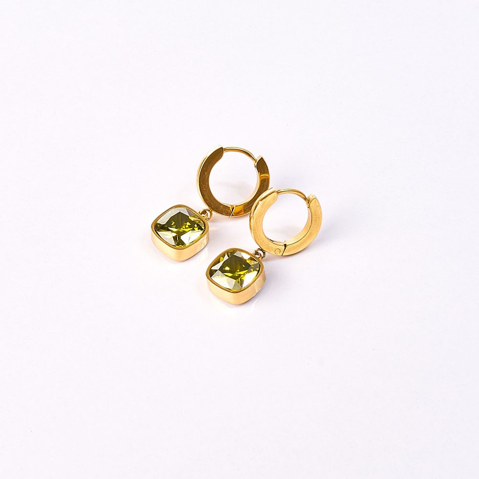 Miniature : Boucles d'oreilles petites créoles carré