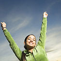 Joyful Woman Outdoors
