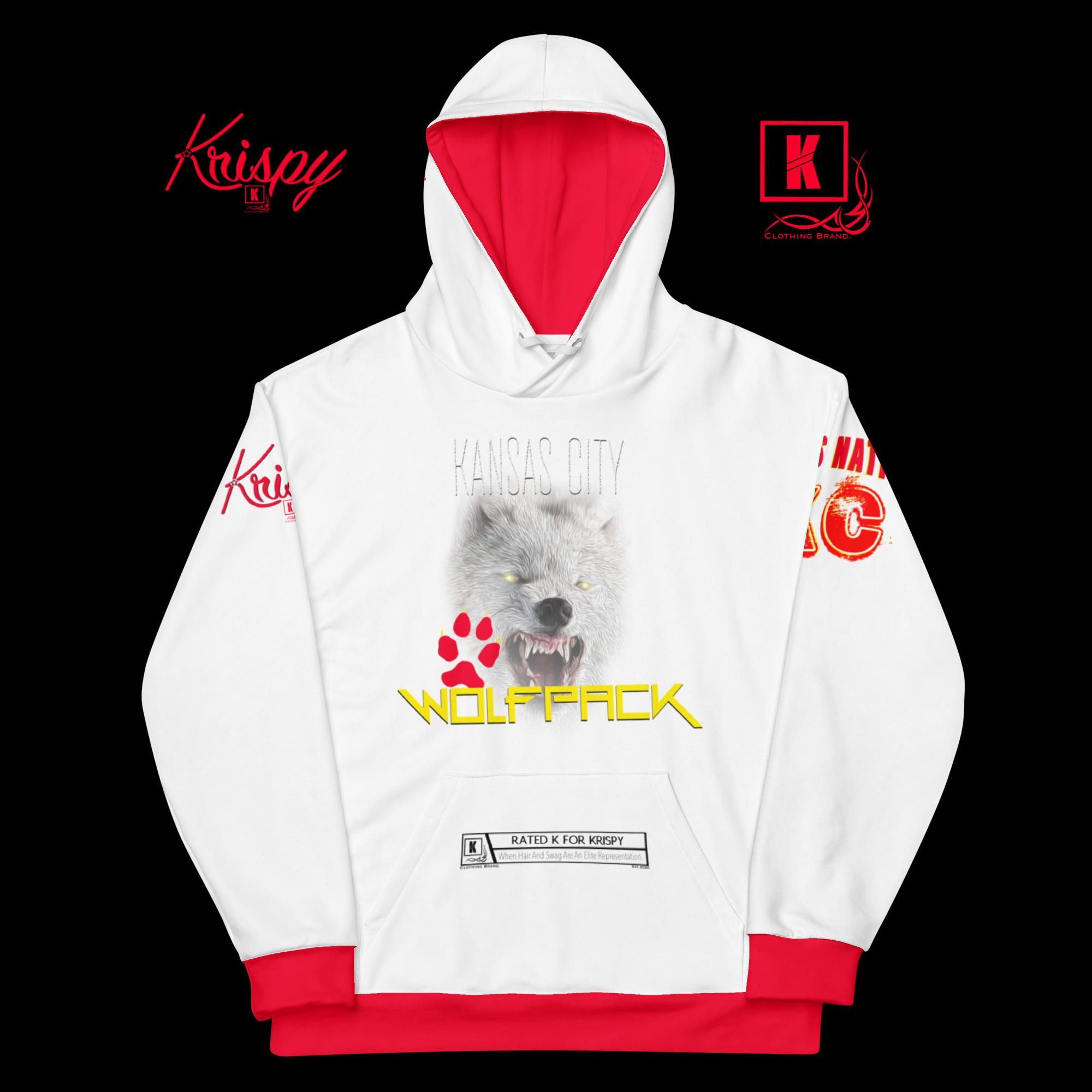 WolfPack KC White Unisex Hoodie