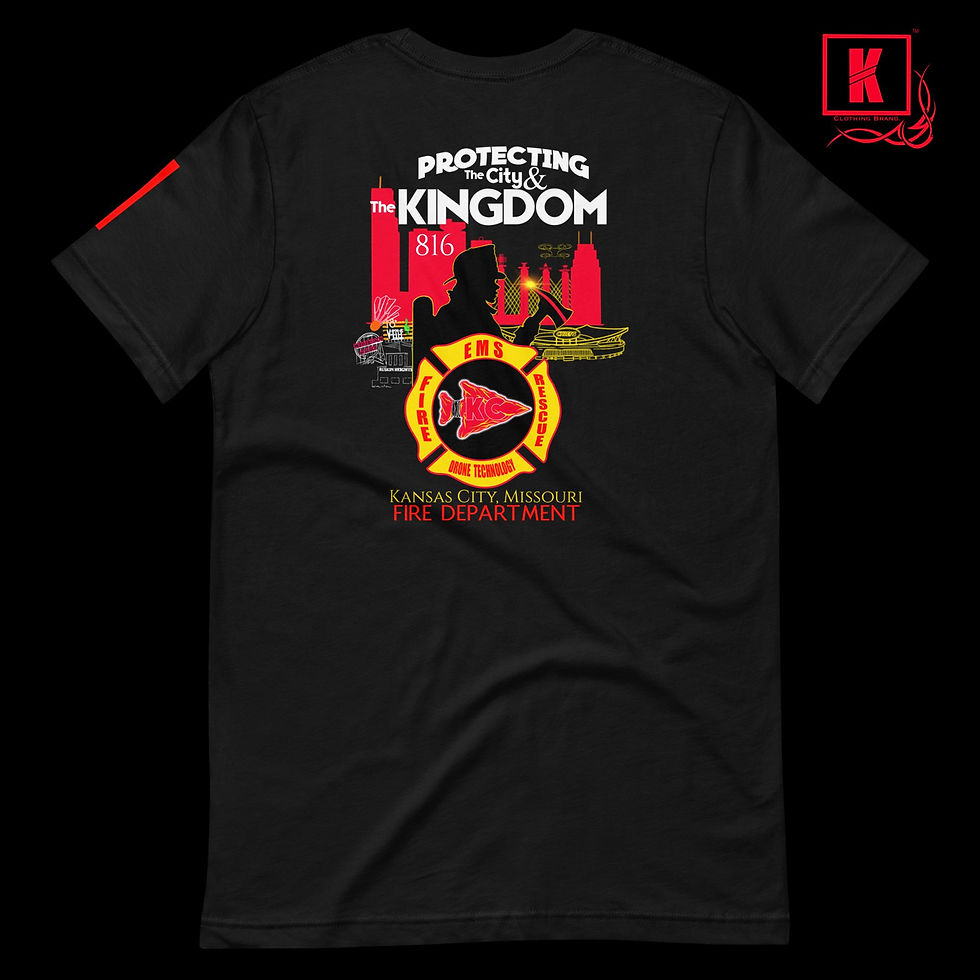 Thumbnail: KC FIRE & Chiefs Unisex T-shirt