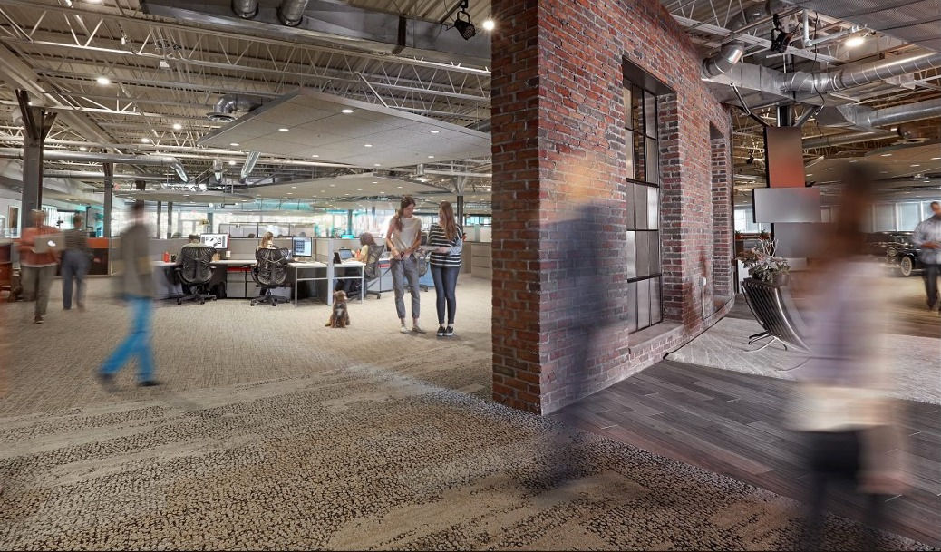 Latcha Headquarters Office with People Working