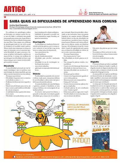 Informativo Nosso Lar - Mar/2015