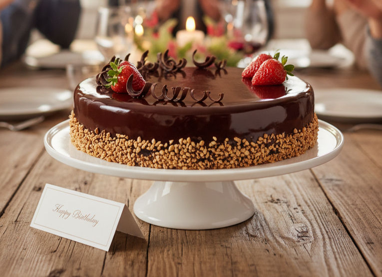 Chocolate Heaven 7 inch dark chocolate cake for luxury events in Brisbane