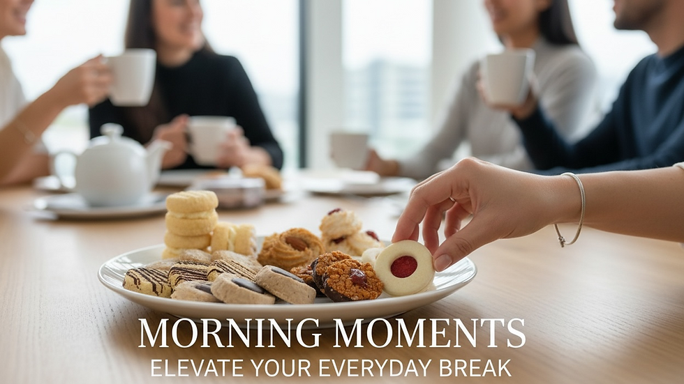 Morning tea catering in Brisbane with pastries, fruit, savoury bites, and premium drinks for office meetings and workshop