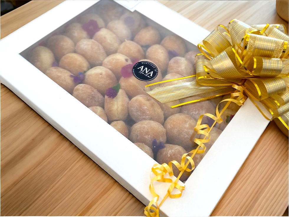 Thumbnail: Mini chocolate ring donut with milk glaze – Brisbane dessert catering  Assorted mini donuts with Nutella, caramel, sprinkles