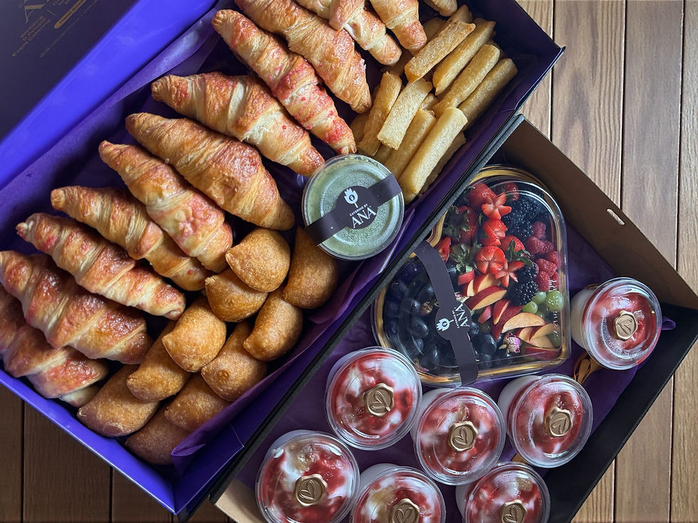 catering by ana Vegan Sunrise Sharing Box with plant based brunch items for catering in Brisbane