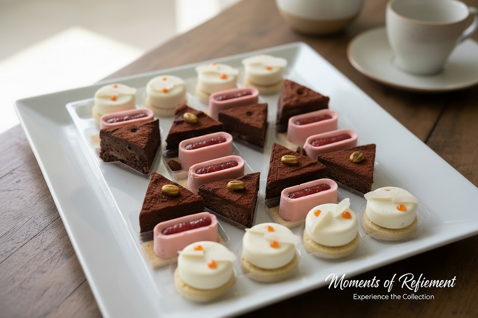 Thumbnail: luxury high tea catering brisbane elegant dessert and sandwich selection