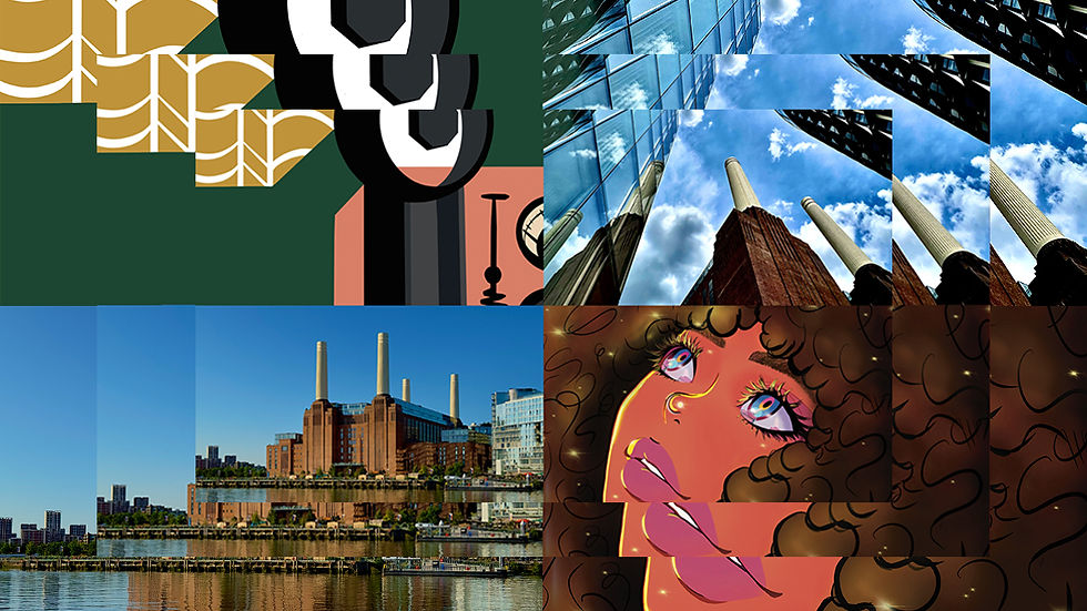 Segments of the photography and illustration by four of the BAC's artists.