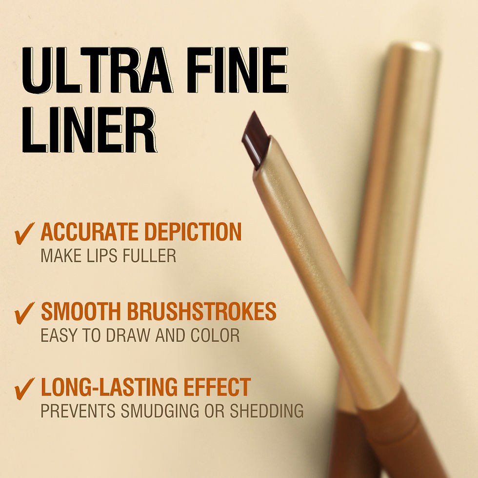 Thumbnail: Matte 6-colors Lip Liner Pencil Bevel Design Nib Lip Contour Lipstick Nude Brown
