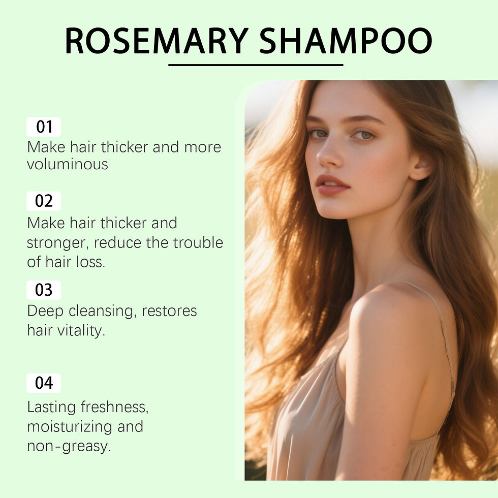 Thumbnail: Rosemary Natural Shampoo Hair Thickness Loss Deep Nourishing Scalp Care Strength