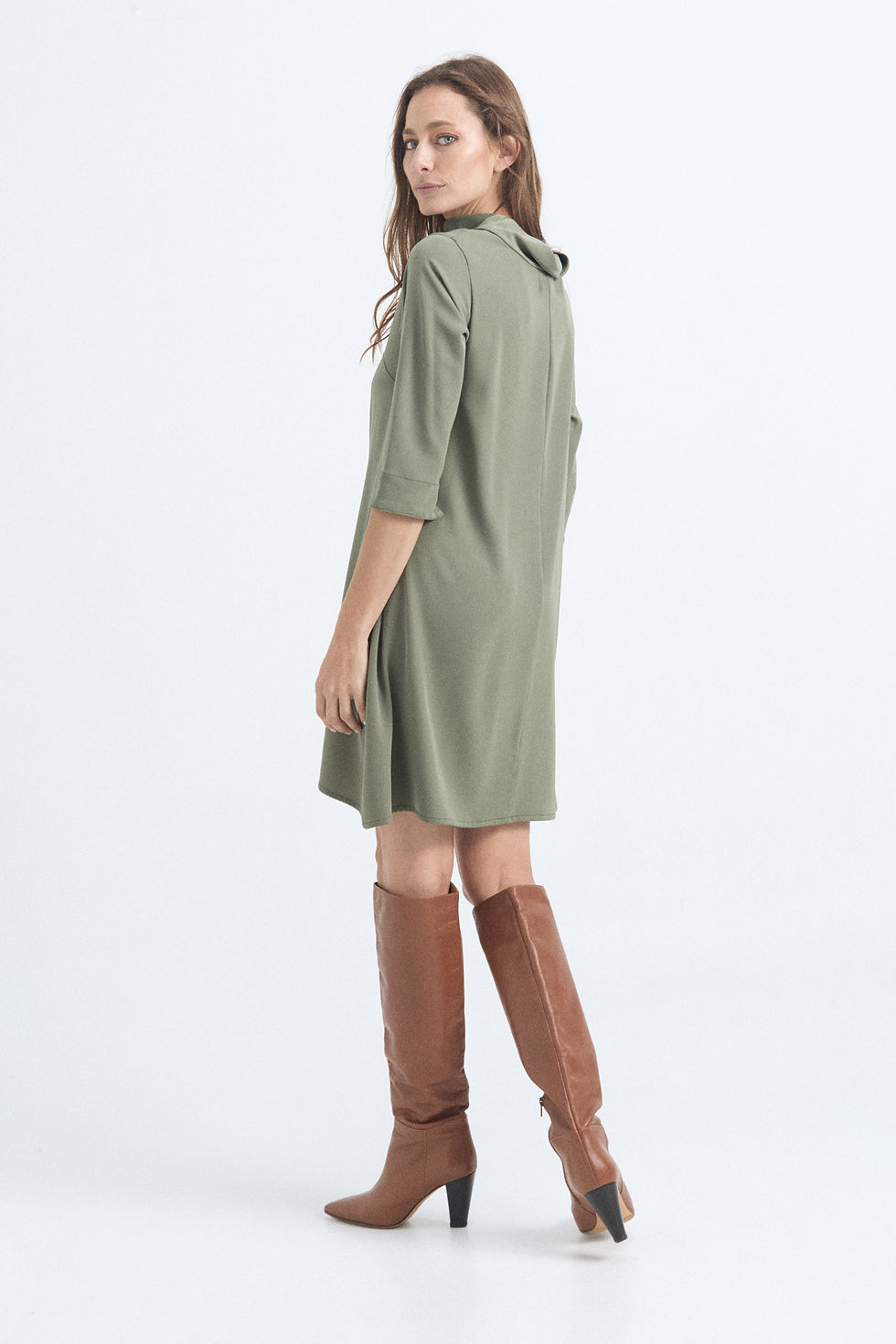 Miniatura: Vestido Maxima Crepe con Spandex