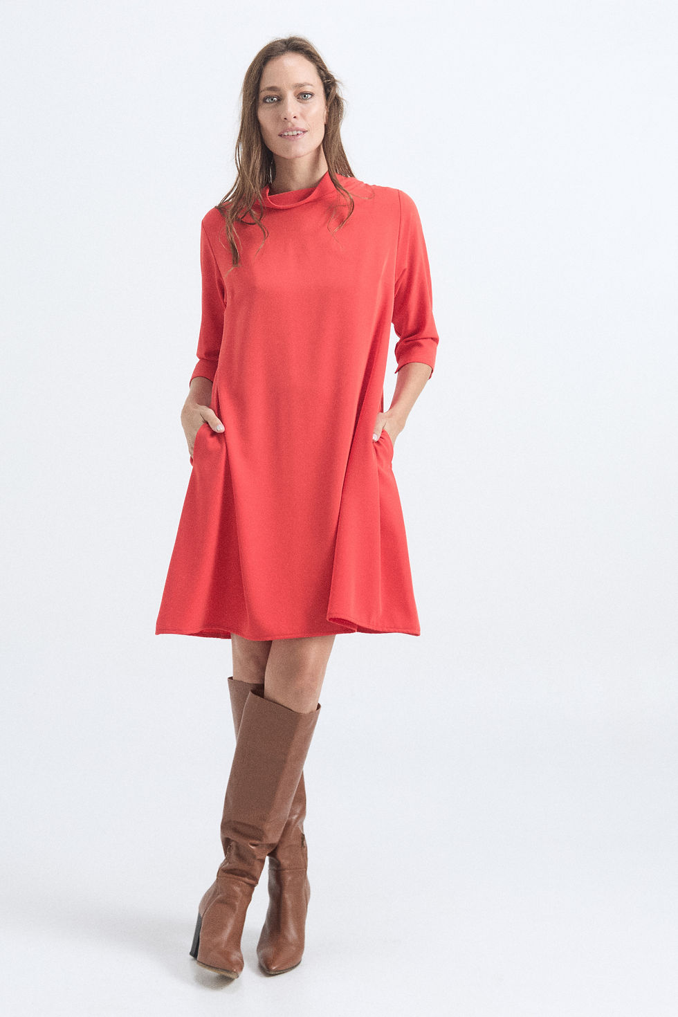 Miniatura: Vestido Maxima Crepe con Spandex