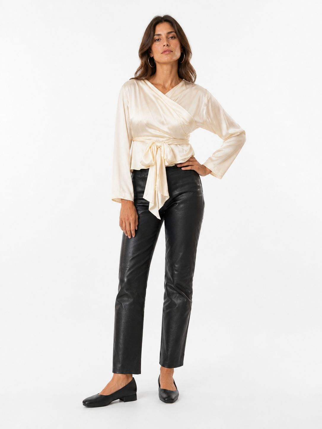 Blusa Tokio Saten de Seda Natural