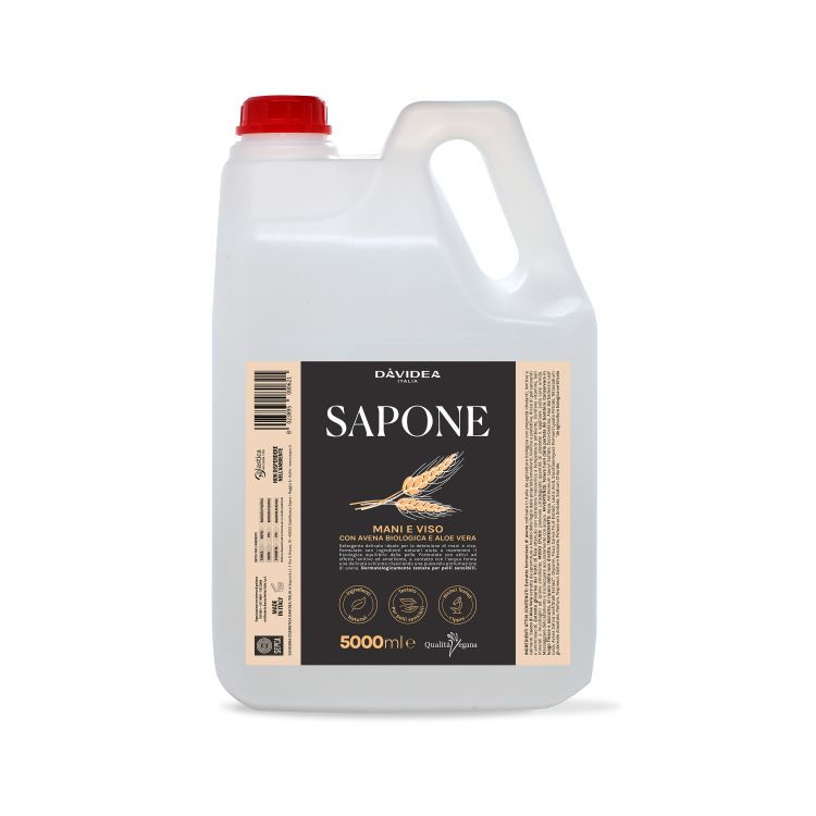 Sapone mani e viso Avena Davidea Linea Bianca Lt.5