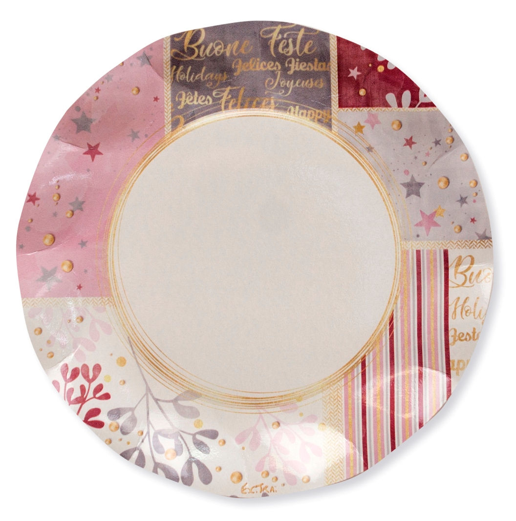 Piatto grande ROSE GOLD X-MAS d.27 Pz.8