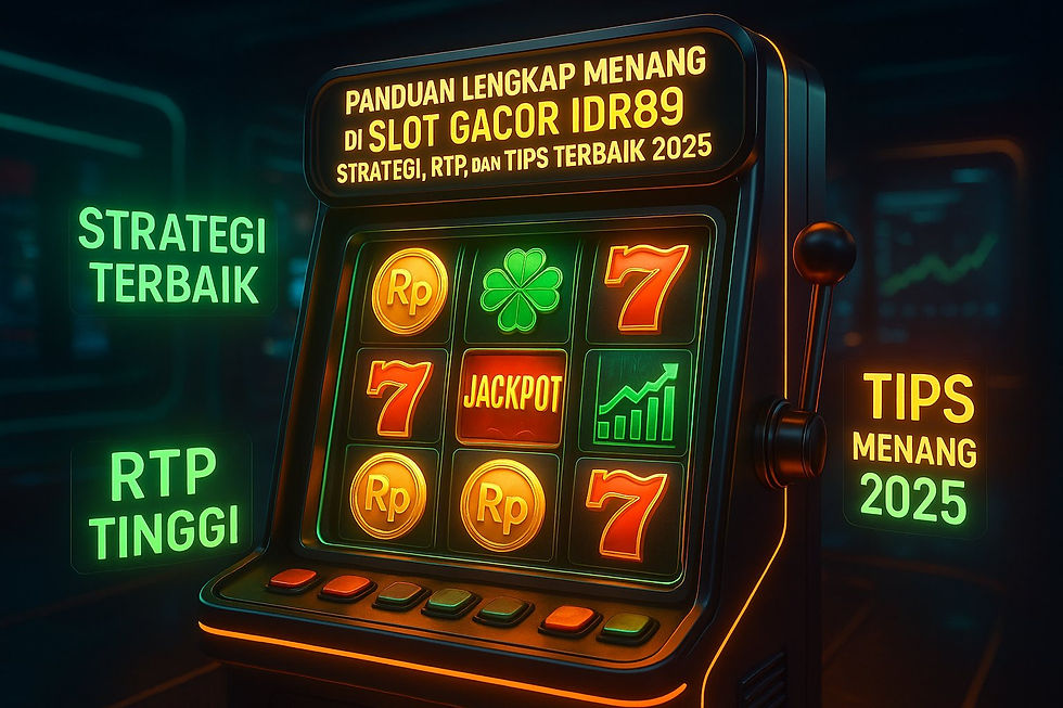Mesin slot dengan tampilan strategi terbaik, RTP tinggi, jackpot, dan tips menang di IDR89