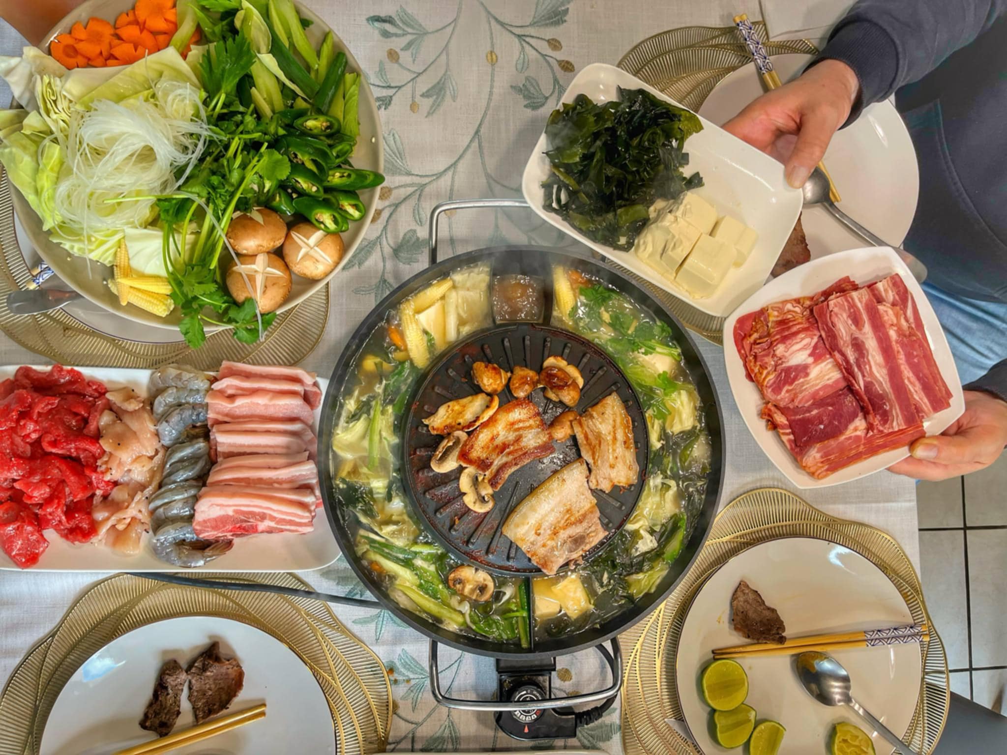 Arranged Food and Objects