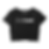Front view of the Tonzobeast New Era Women’s Black Crop Top with bold minimalist logo.