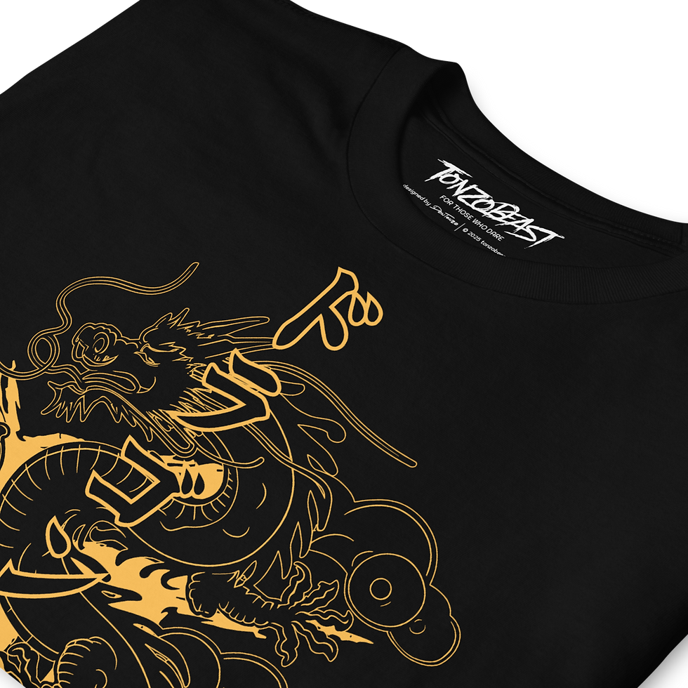 Thumbnail: KOGANE NO DORAGON Black Tee | Tonzobeast Original
